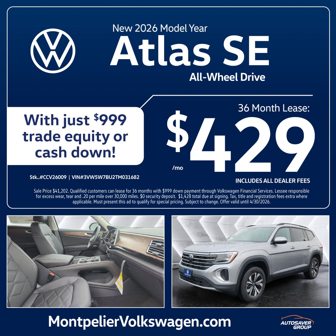 SHOP NEW VOLKSWAGEN DEALS NEAR MONTPELIER, VT