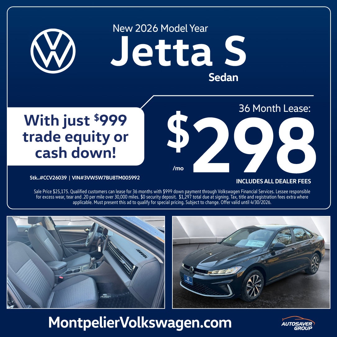 SHOP NEW VOLKSWAGEN DEALS NEAR MONTPELIER, VT