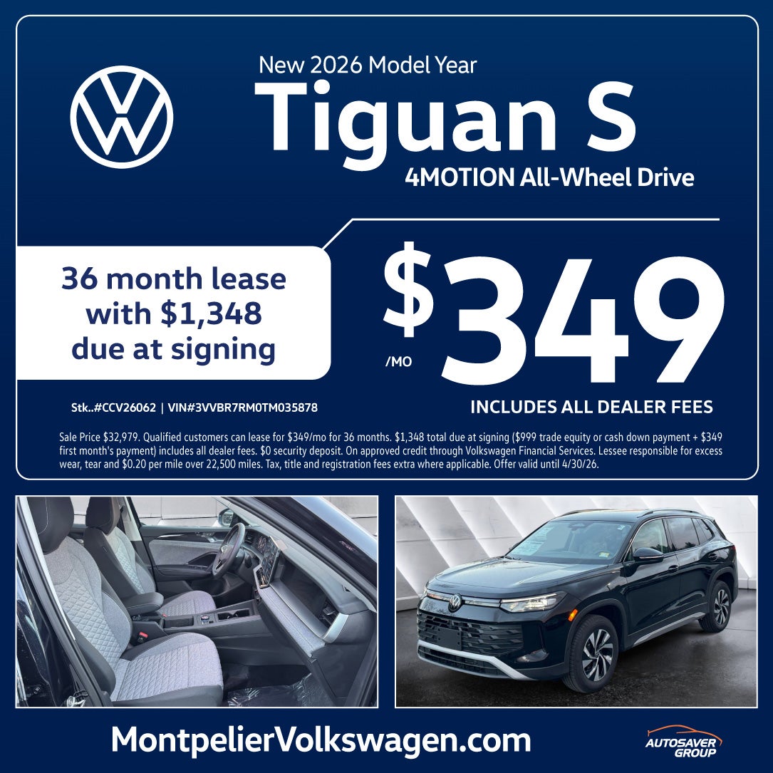 SHOP NEW VOLKSWAGEN DEALS NEAR MONTPELIER, VT