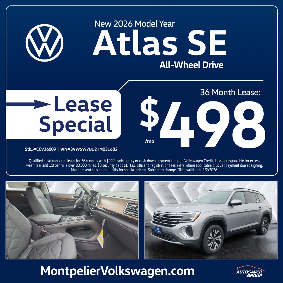 SHOP NEW VOLKSWAGEN DEALS NEAR MONTPELIER, VT