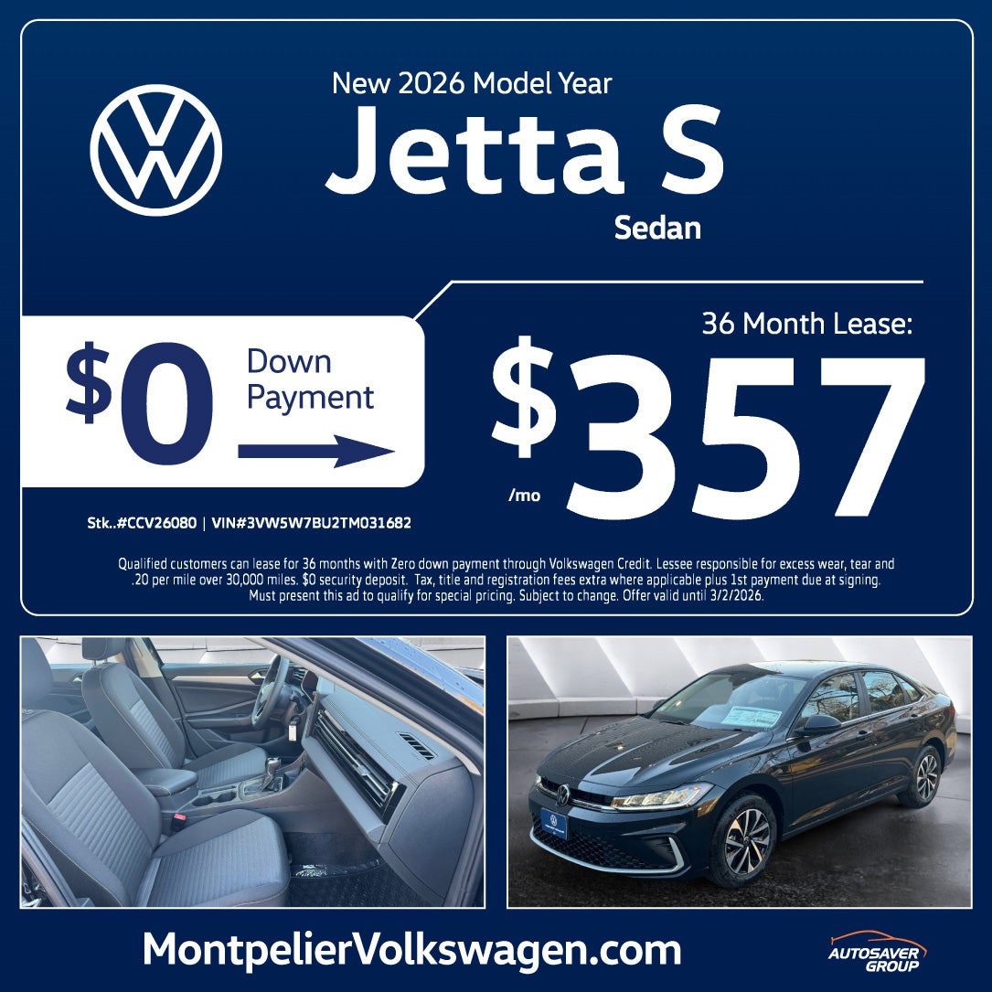 SHOP NEW VOLKSWAGEN DEALS NEAR MONTPELIER, VT