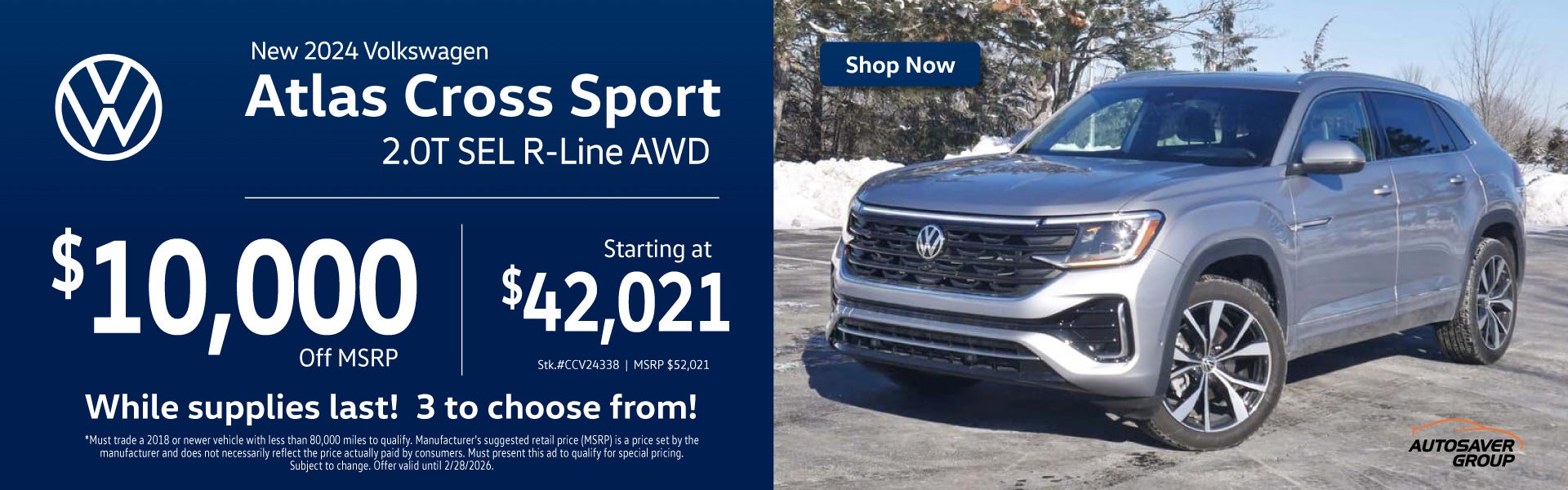 SHOP NEW VW ATLAS CROSS SPORT NEAR MONTPELIER, VT