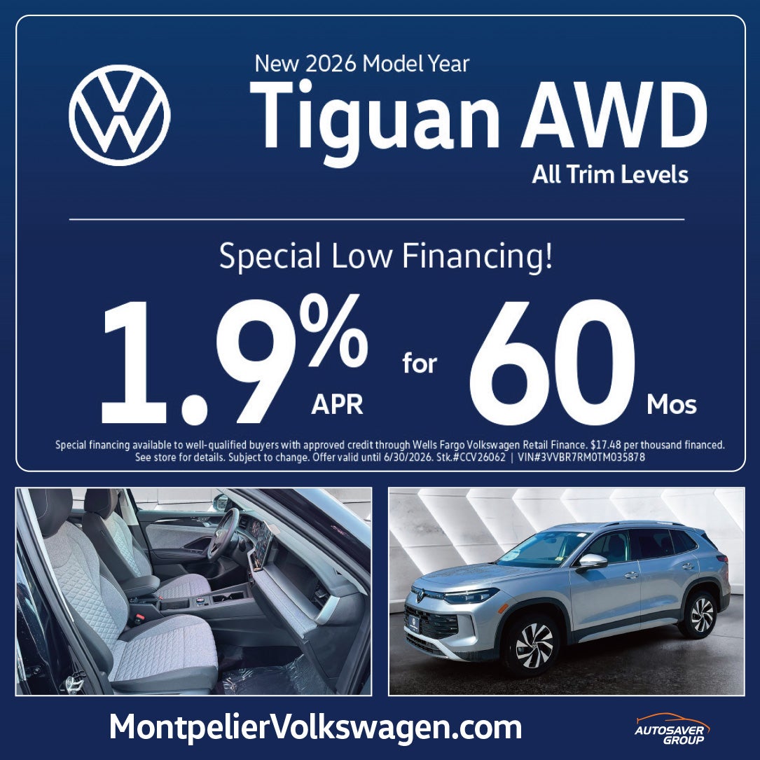 SHOP NEW VOLKSWAGEN DEALS NEAR MONTPELIER, VT