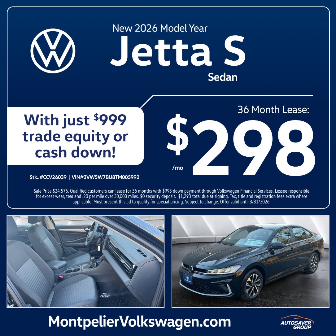 SHOP NEW VOLKSWAGEN DEALS NEAR MONTPELIER, VT