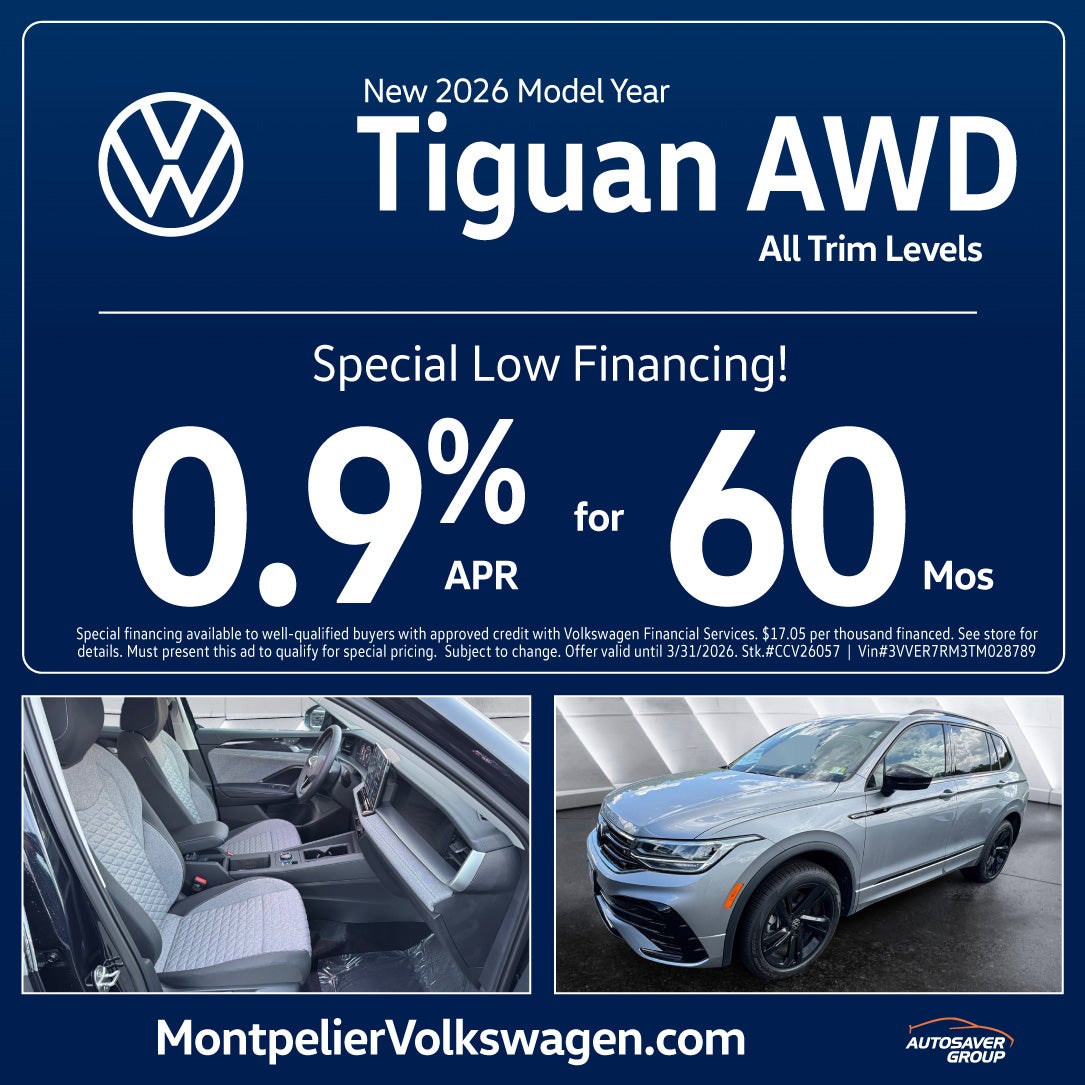 SHOP NEW VOLKSWAGEN DEALS NEAR MONTPELIER, VT